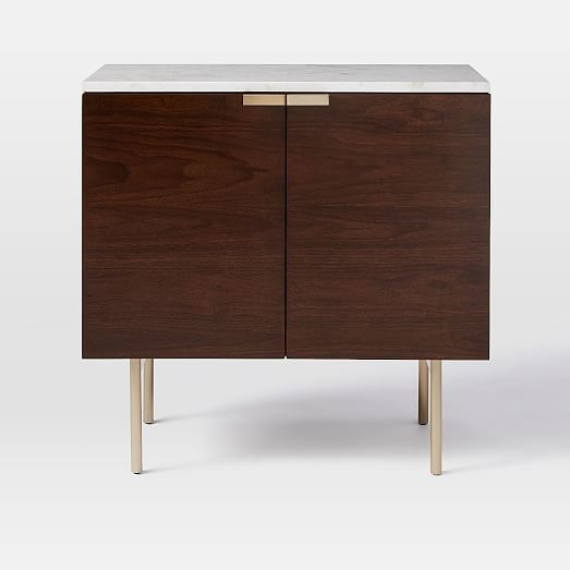 West Elm Bathroom Vanity
 How to make a Mid Century inspired Vanity from a Modern