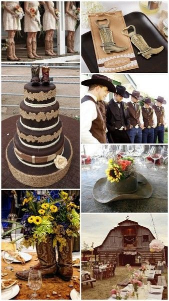Western Themed Wedding
 Western Cowboy Country Theme Wedding Ideas from HotRef