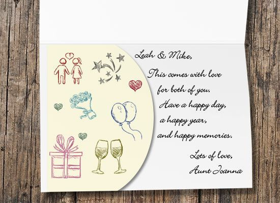 What To Write On A Wedding Gift Card
 Must see 30 Super Cute Sayings to Write in a Bridal Shower