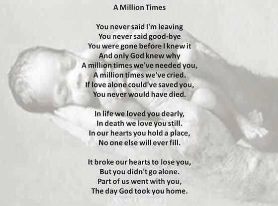 When Someone Dies A Baby Is Born Quote
 Miscarriage Stillborn poem