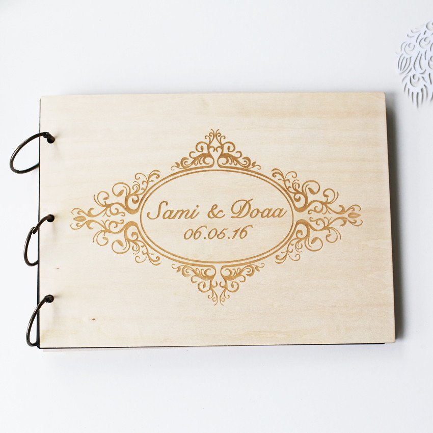 Where To Buy A Wedding Guest Book
 Aliexpress Buy Wedding Guest book Rustic Wedding