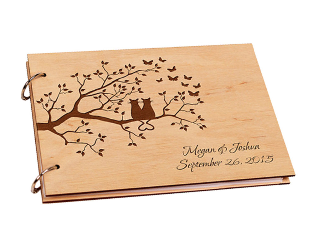 Where To Buy A Wedding Guest Book
 Aliexpress Buy Personalized Wooden DIY Wedding Guest