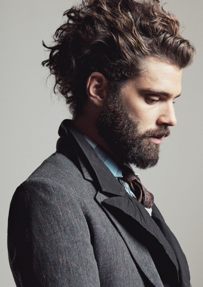 Which Hairstyle Suits Me Male App
 Hot bearded man profile in suit