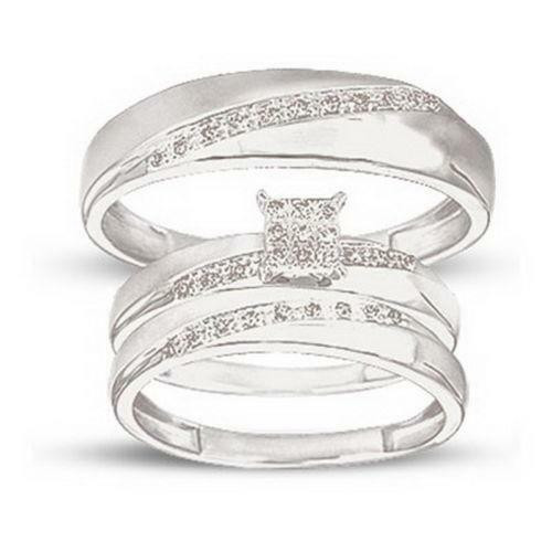 White Gold Wedding Rings For Her
 His and Hers Wedding Rings White Gold