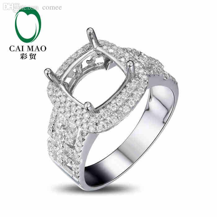 Wholesale Wedding Rings
 Wholesale Caimao Cushion Cut Semi Mount Ring Settings & 0