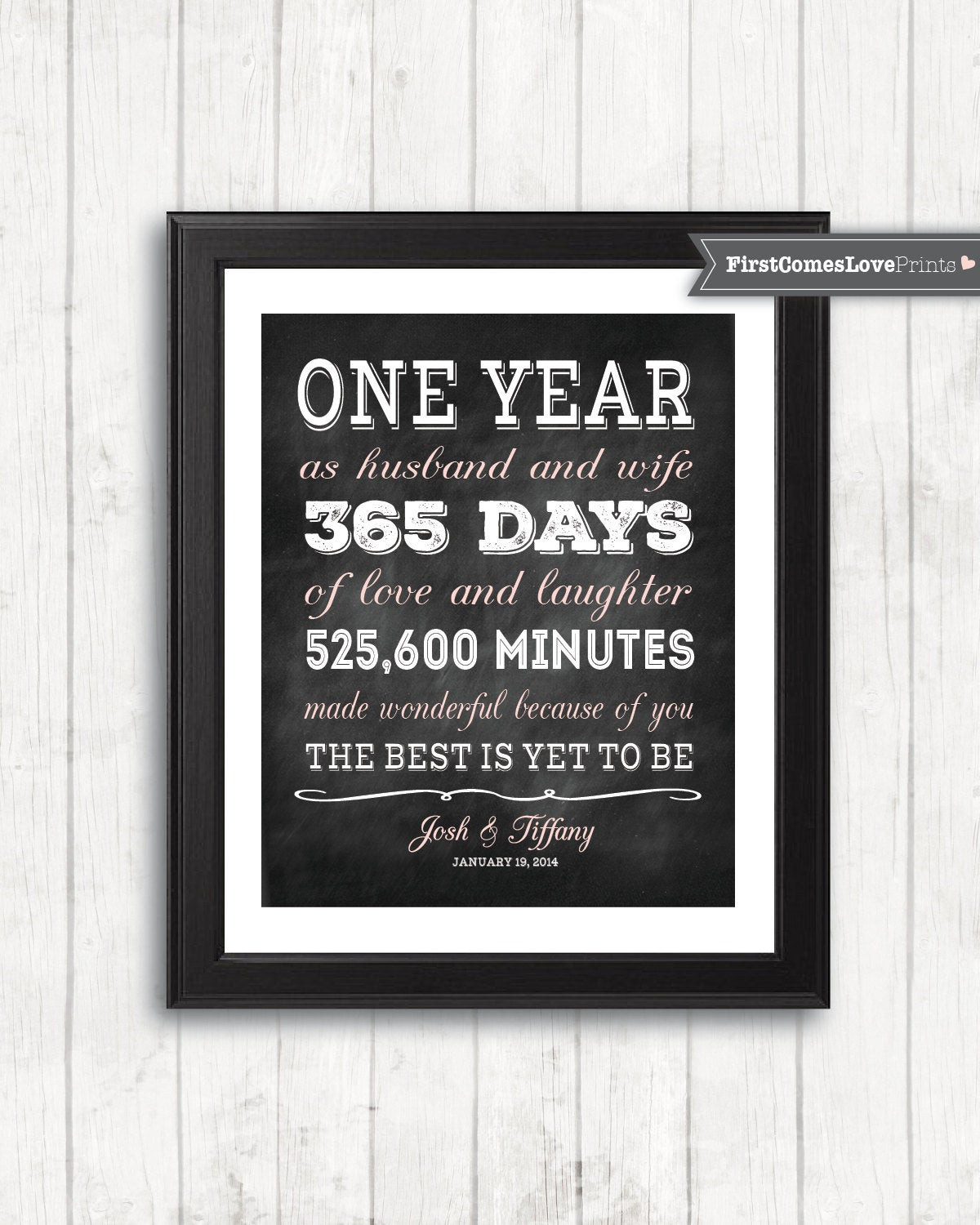 Wife Anniversary Gift Ideas
 e Year Anniversary Gift for Wife for Husband Personalized