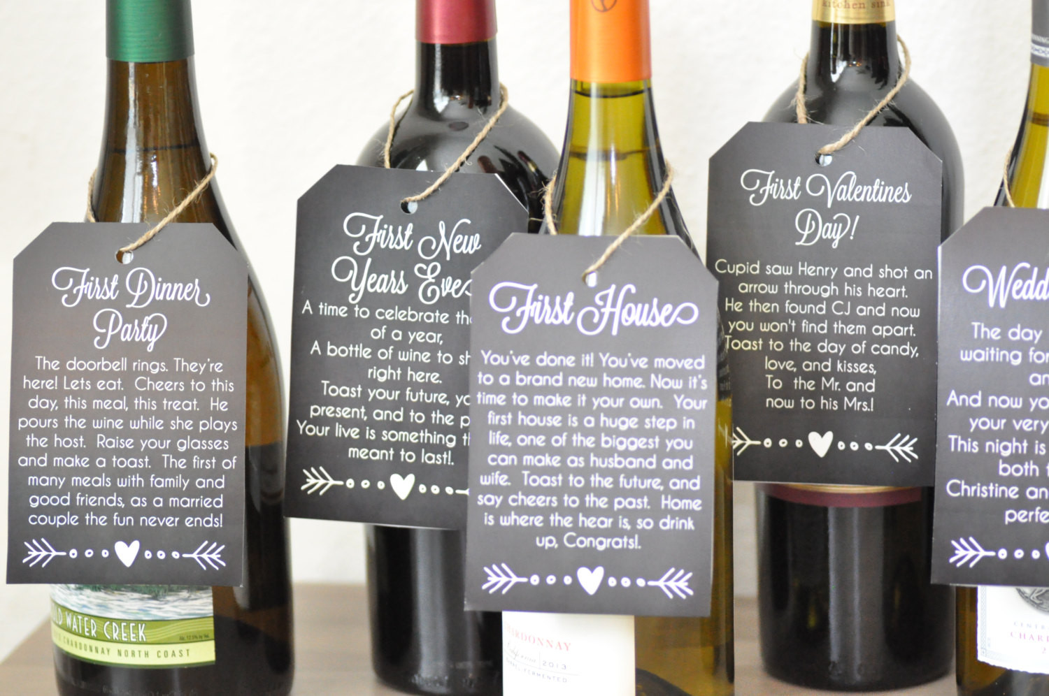 Wine For Wedding Gift
 Wedding Gift Bridal Shower Poem Wine Tags Printable