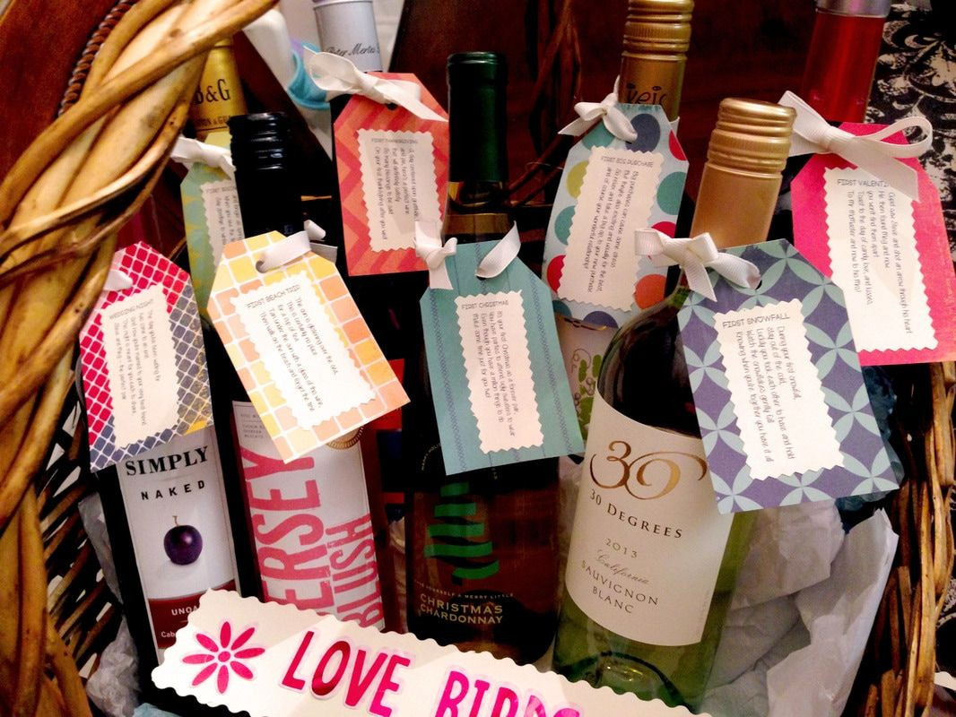 Wine For Wedding Gift
 Milestone Wine Basket with Free Lables