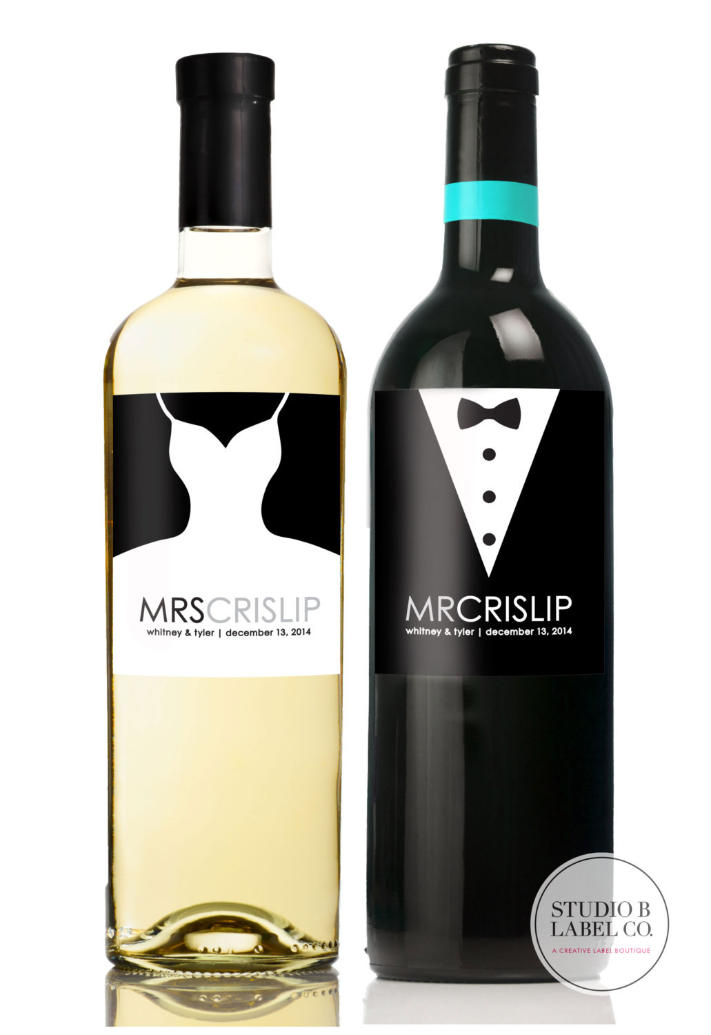 Wine For Wedding Gift
 Wedding Gift Wine Labels Mr and Mrs Gift Unique Wedding