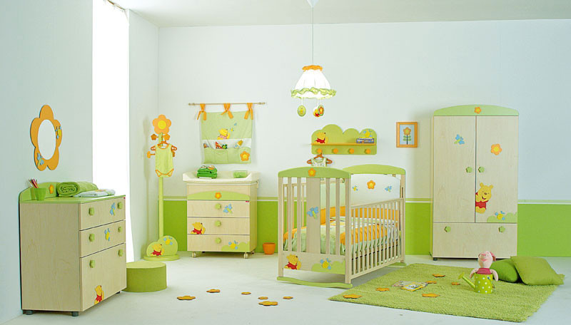 Winnie The Pooh Baby Room Decor
 Winnie the Pooh Baby Nursery Room Decor with Flower Mirror