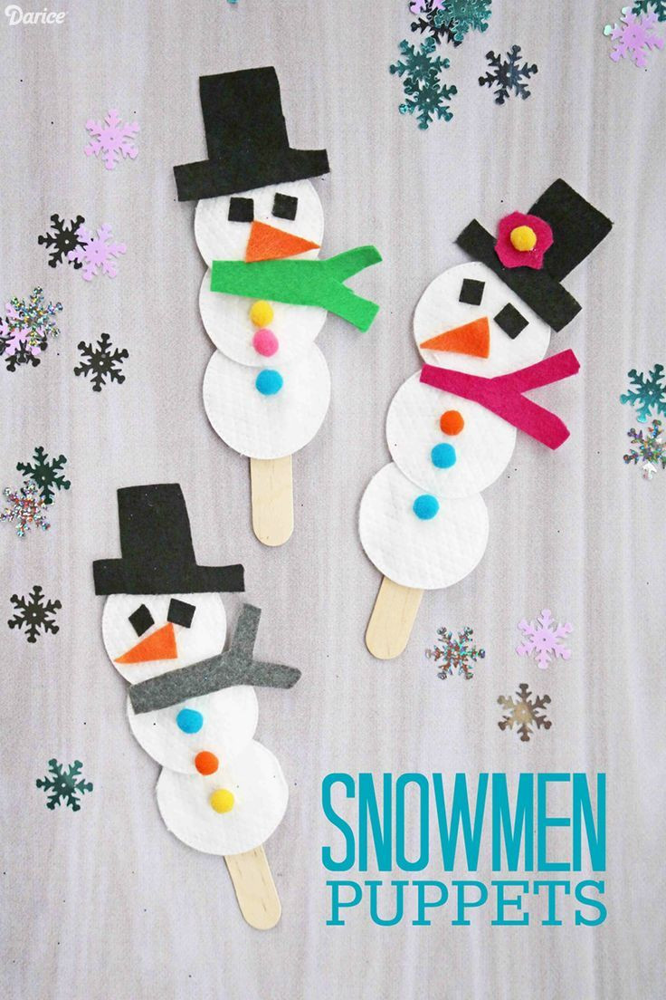 Winter Craft Idea For Kids
 Snowman Puppet Easy Winter Craft for Kids Darice