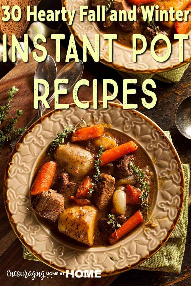 Winter Instant Pot Recipes
 30 Hearty Instant Pot Recipes for Fall and Winter you will