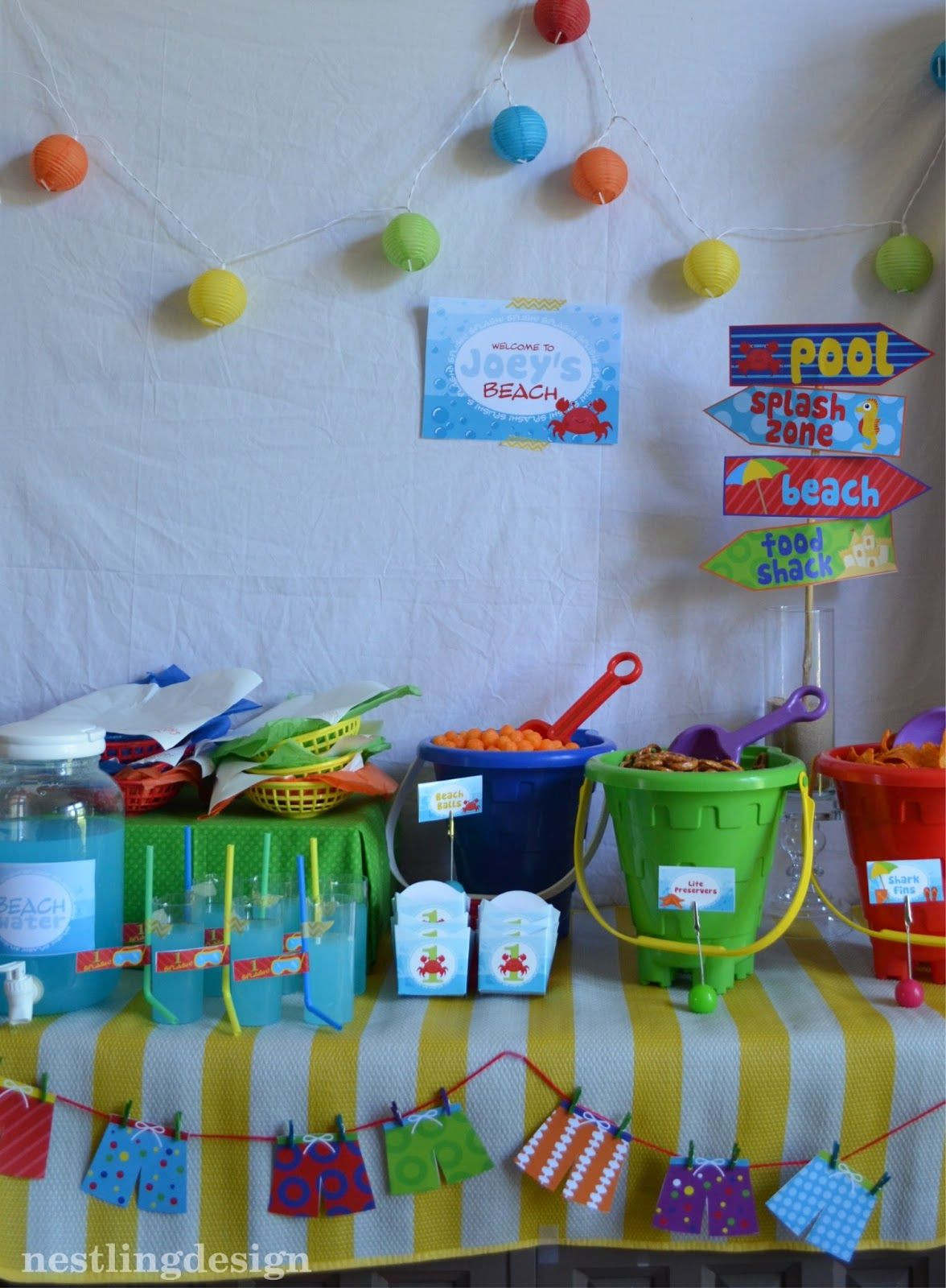 Winter Pool Party Ideas
 Nestling Beach Ball Pool Party Reveal New to the Shop