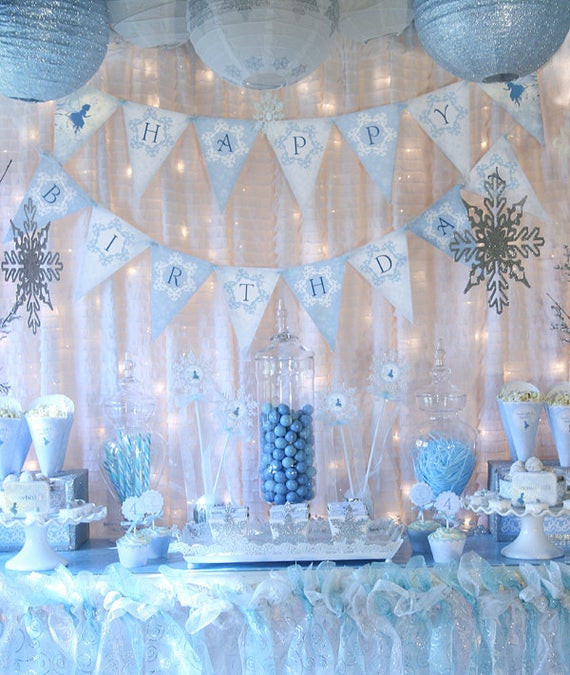 Winter Wonderland Birthday Decorations
 Items similar to Snow Fairy Winter Wonderland Party
