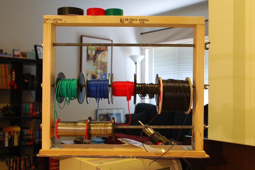 Wire Spool Rack DIY
 Cable Wire spool holder
