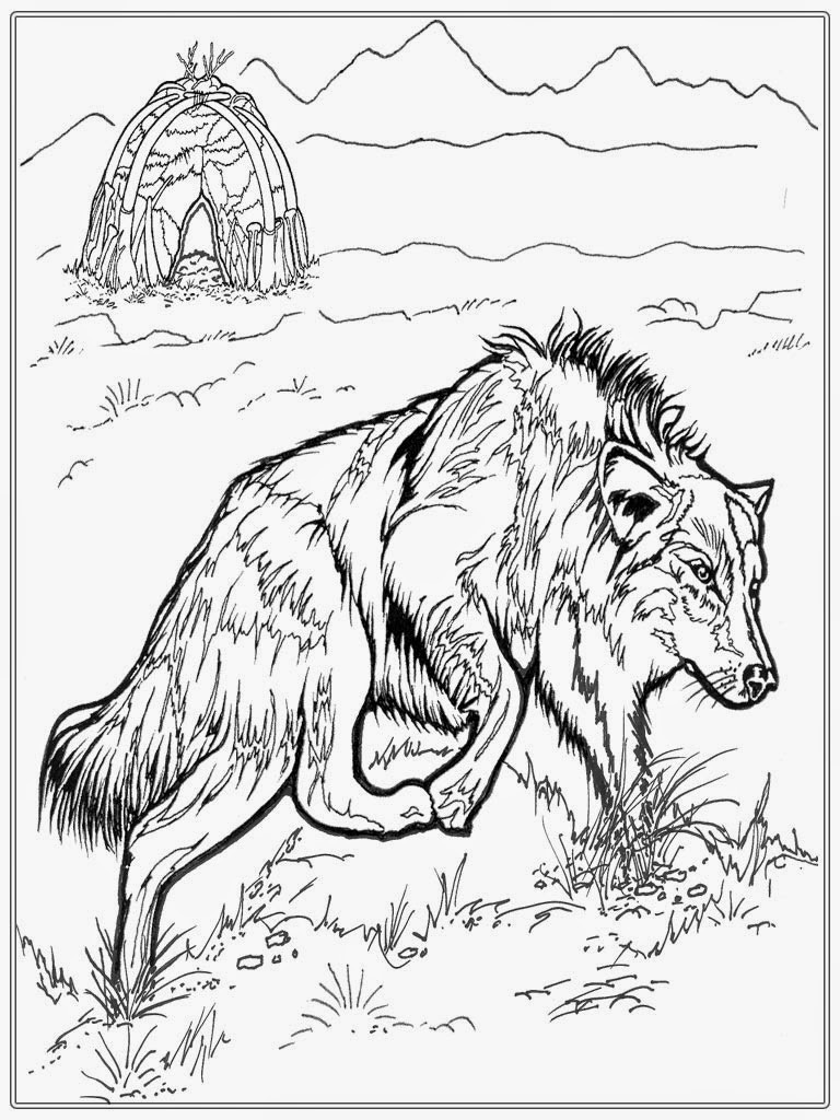 Wolf Coloring Pages For Adults
 Zentangle Adult Coloring Pages Printable For Wolf Coloring
