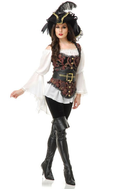 Woman Pirate Costume DIY
 Adult Pirate Lady Costume Classic Halloween Classic