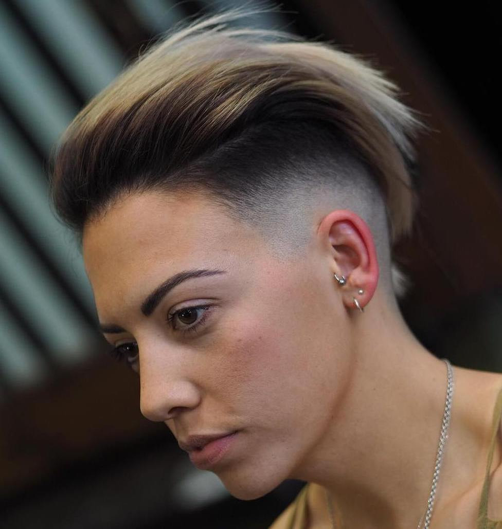 Womens Haircuts With Shaved Side
 20 Sassy and Chic Shaved Hairstyles for Women