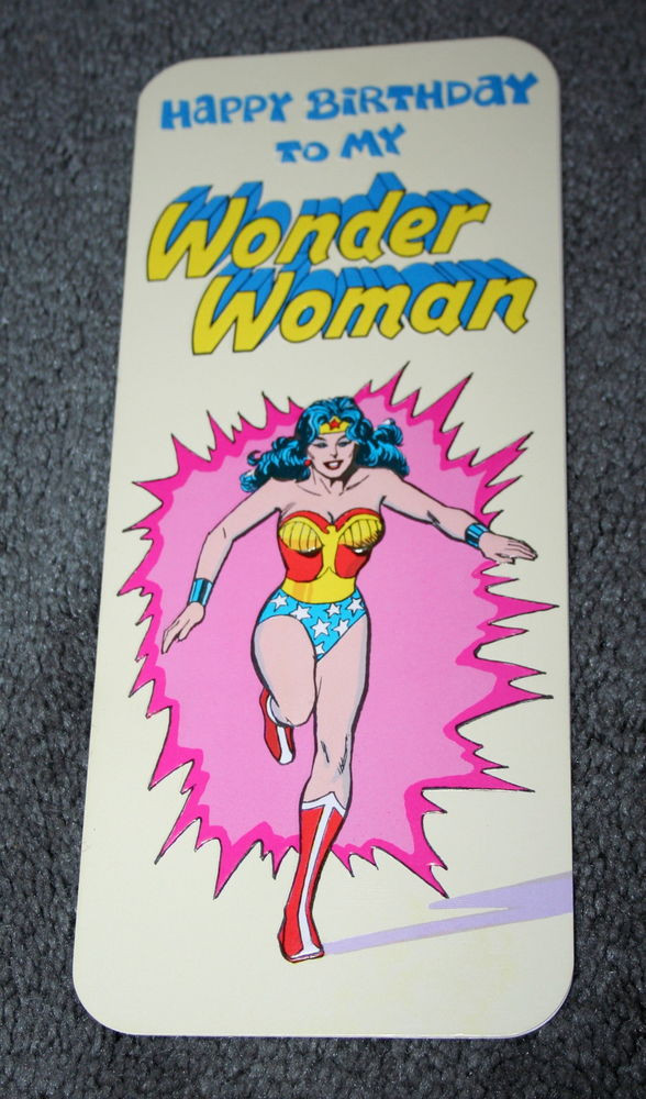 Wonder Woman Birthday Card
 Original Greeting Birthday Card DC ics Wonder Woman