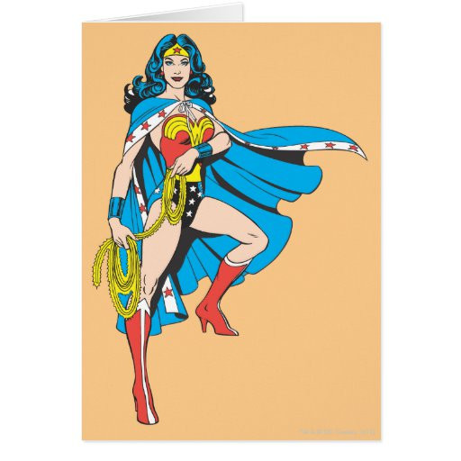 Wonder Woman Birthday Card
 Wonder Woman Cape Greeting Card