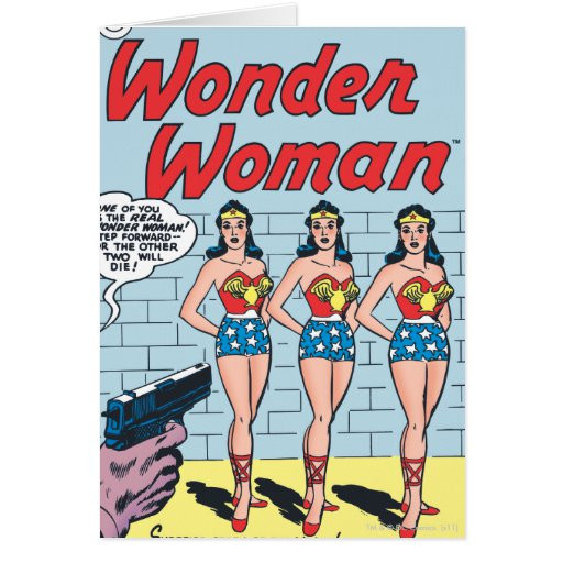 Wonder Woman Birthday Card
 Wonder Woman Triple Identity Greeting Card
