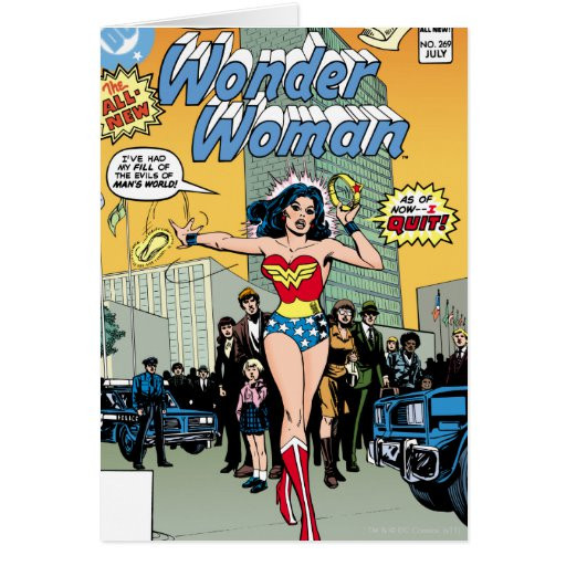 Wonder Woman Birthday Card
 Wonder Woman Starring Pat Carbine Greeting Cards