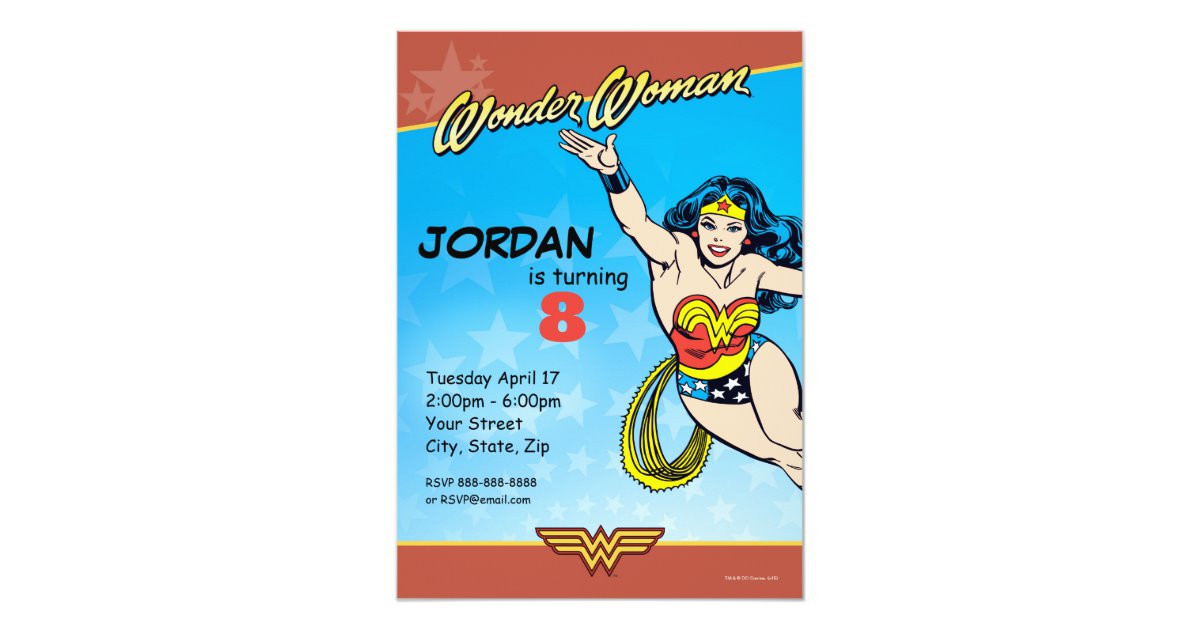 Wonder Woman Birthday Card
 Wonder Woman Birthday Card