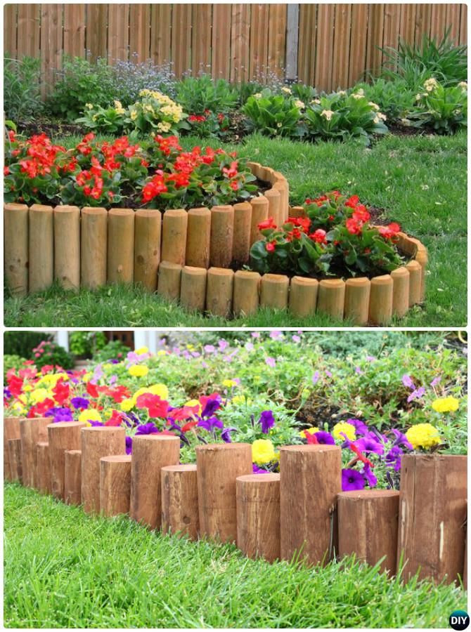 Wood Landscape Edging
 Creative Garden Bed Edging Ideas Projects Instructions