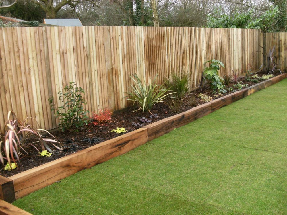 Wood Landscape Edging
 The garden is the most astonishing part of the home and