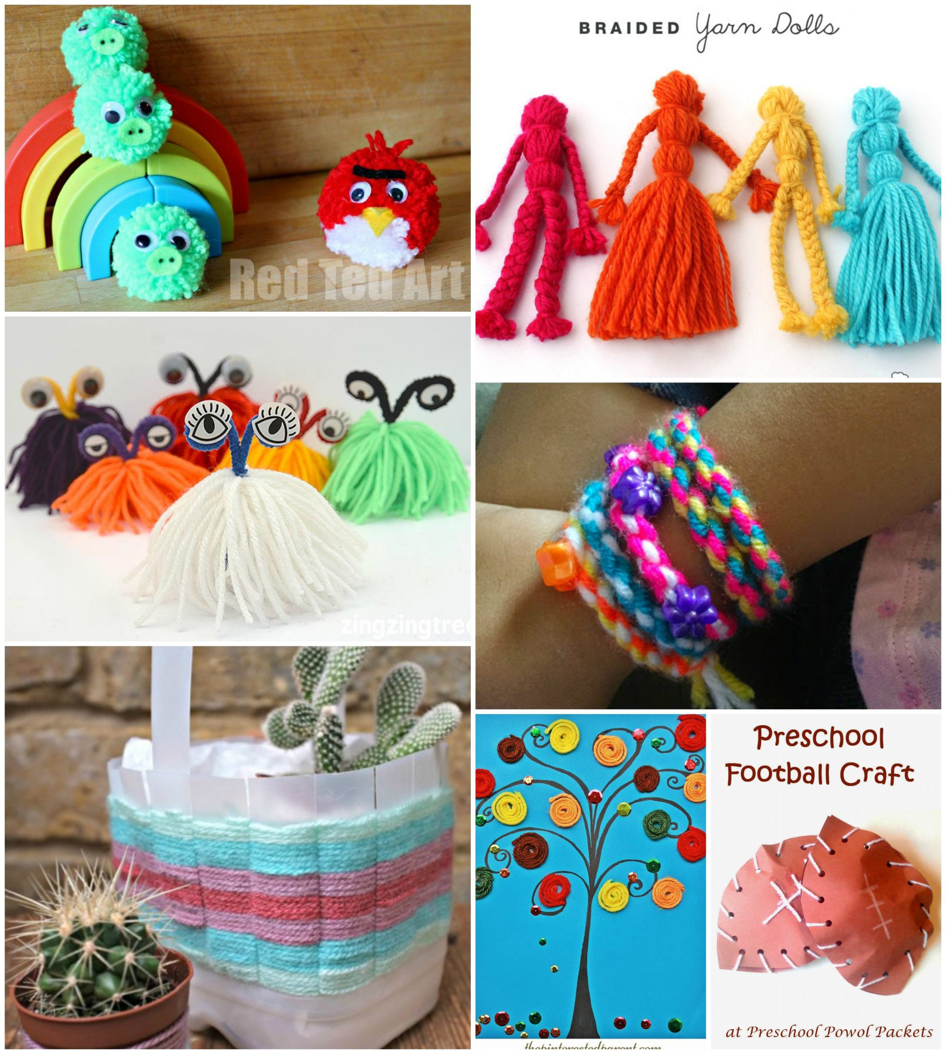 Yarn Crafts For Kids
 40 Fun Fantastic Yarn Crafts – The Pinterested Parent