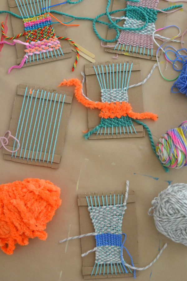 Yarn Crafts For Kids
 DIY Weaving Art with Kids – Yarn Crafts with Kids – Wall