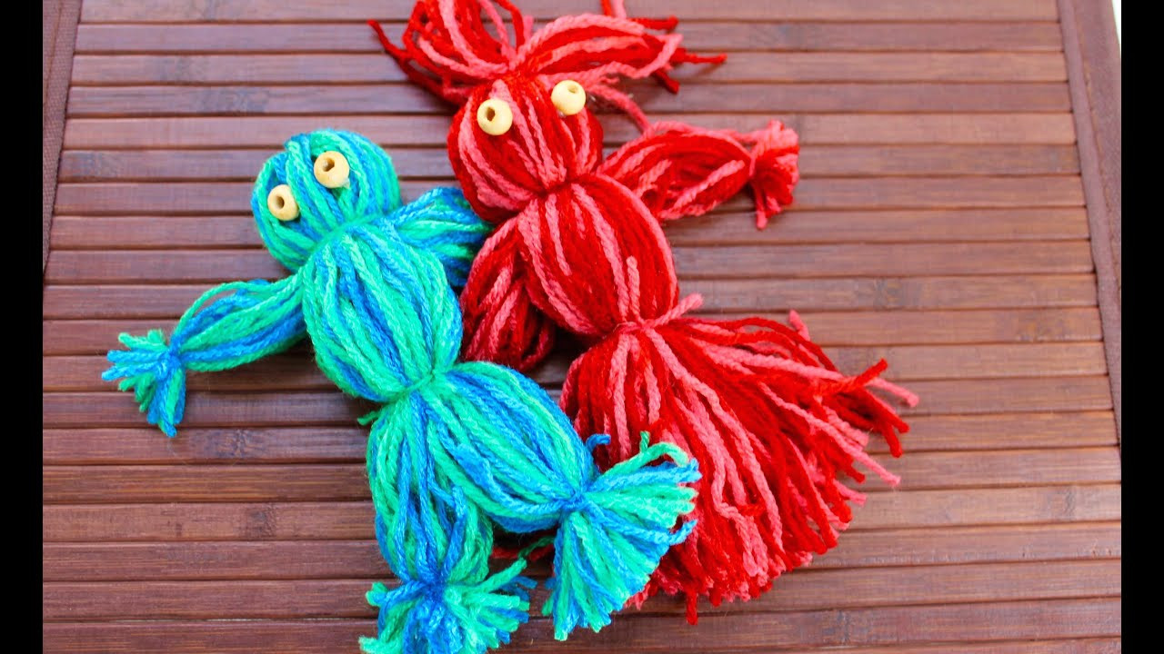 Yarn Crafts For Kids
 Easy craft How to make a yarn doll