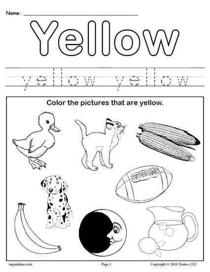 20 Best Yellow Coloring Pages for toddlers - Home, Family, Style and ...