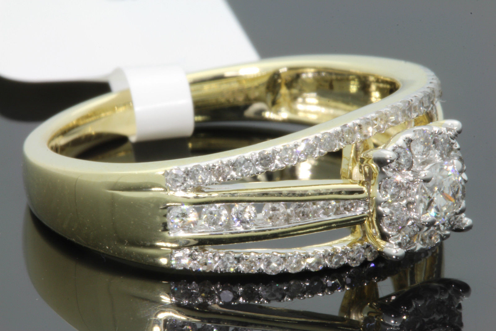 Yellow Diamond Wedding Rings
 10K YELLOW GOLD 55 CARAT WOMEN REAL DIAMOND ENGAGEMENT
