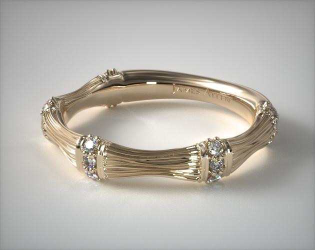 Yellow Diamond Wedding Rings
 wedding rings matching bands 14k yellow gold organic