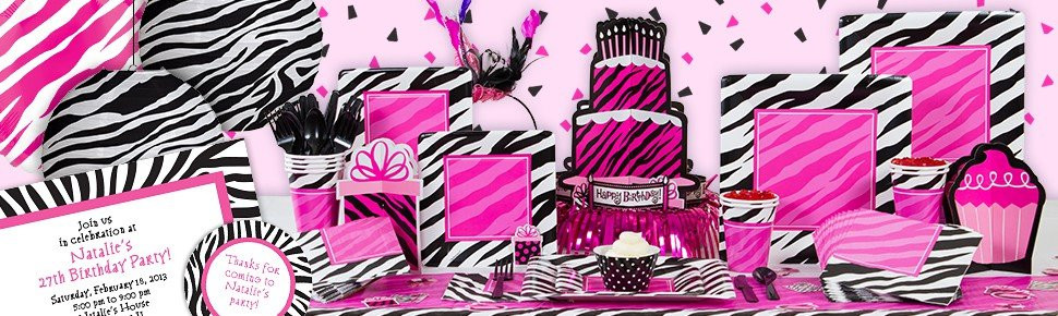 Zebra Birthday Decorations
 Zebra Ideas Zebra Kids Party Supplies for Girls