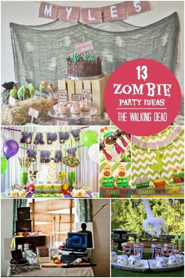 Zombie Birthday Decorations
 13 Walking Dead and Zombie Birthday Parties