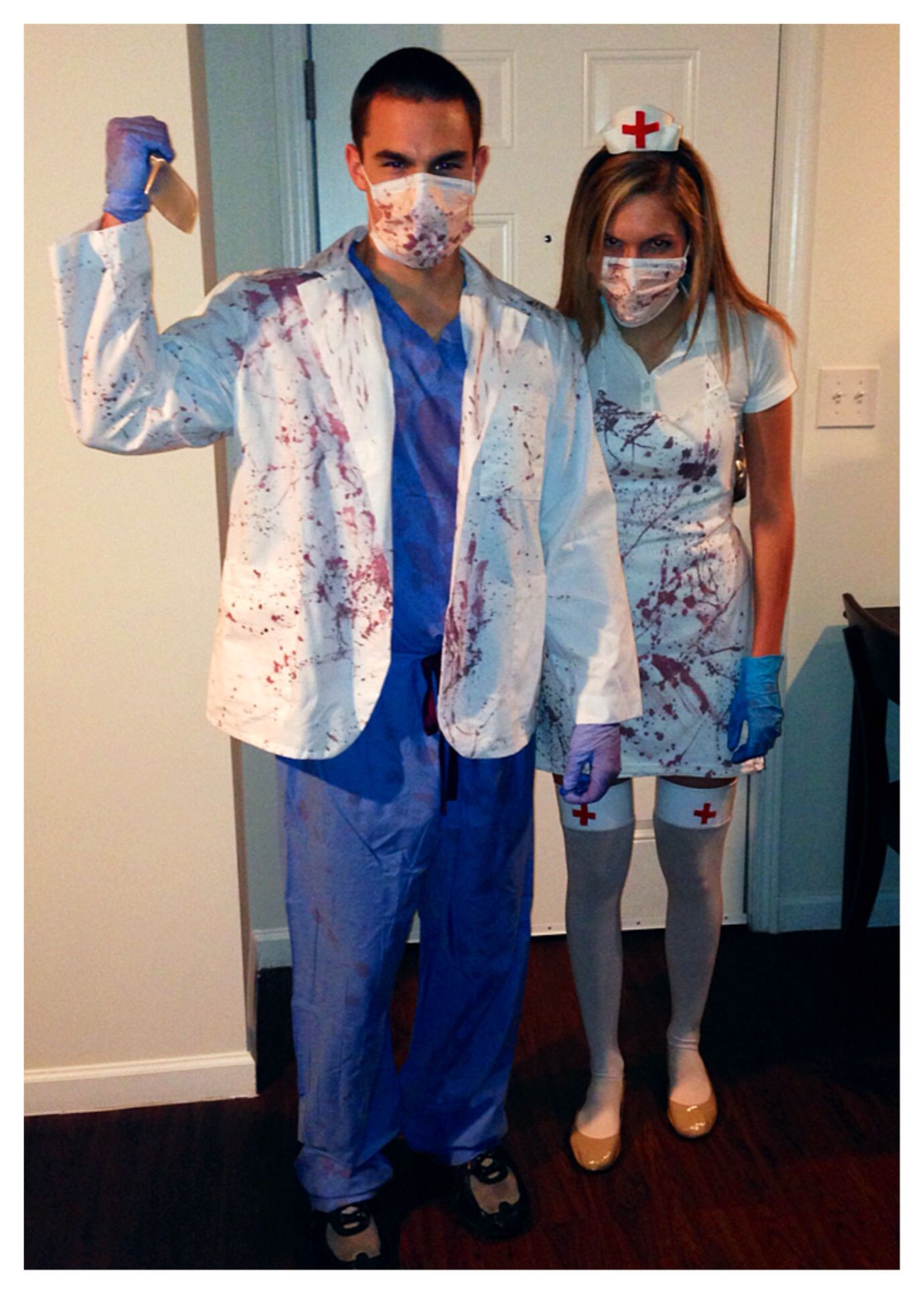 Zombie Costume DIY
 DIY Zombie Dr and Zombie Nurse costumes