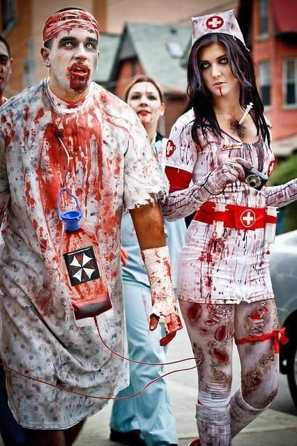 Zombie Costume DIY
 Zombie Doctor And Nurse Costumes For Halloween