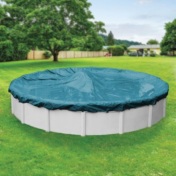 12Ft Above Ground Pool
 Shop Robelle 12 Year Galaxy Winter Cover for Round