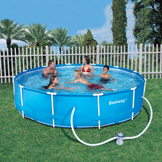 12Ft Above Ground Pool
 Bestway 12ft x 30" Frame Ground Swimming Pool with
