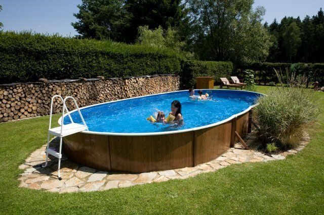 12Ft Above Ground Pool
 Ground Swimming Pool Kit 24x12ft Oval