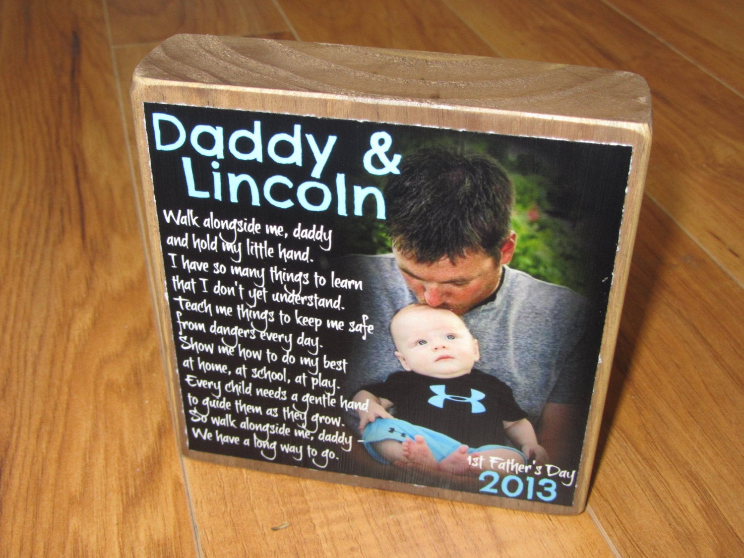 1st Fathers Day Gift
 First Father s Day GIFT from baby Walk With Me Daddy