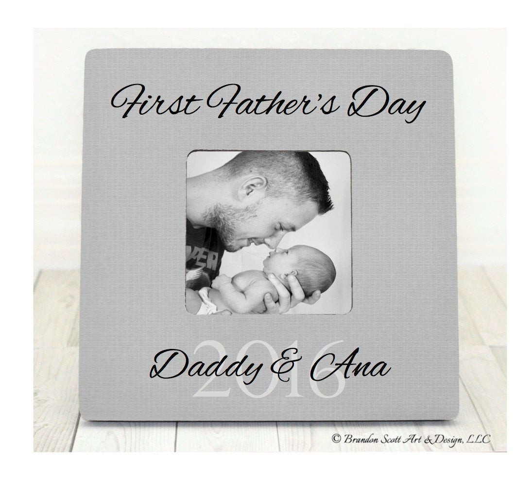 1st Fathers Day Gift
 First Father s Day Gift Picture Frame Personalized Gift