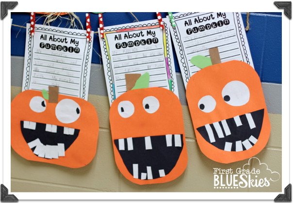 1st Grade Halloween Crafts
 Pumpkin Week FREEBIES Lots of freebies on here for