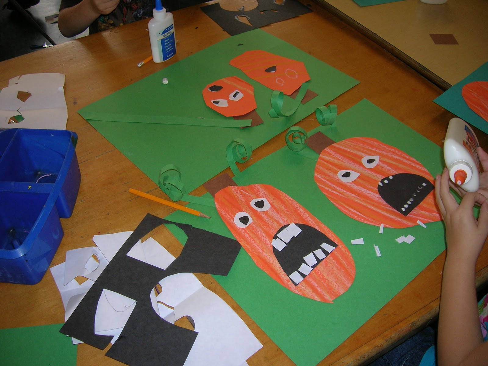 1st Grade Halloween Crafts
 The Elementary Art Room Silly Pumpkins