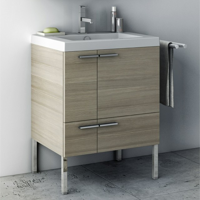 23 Inch Bathroom Vanity
 23 Inch Vanity Cabinet With Fitted Sink Contemporary