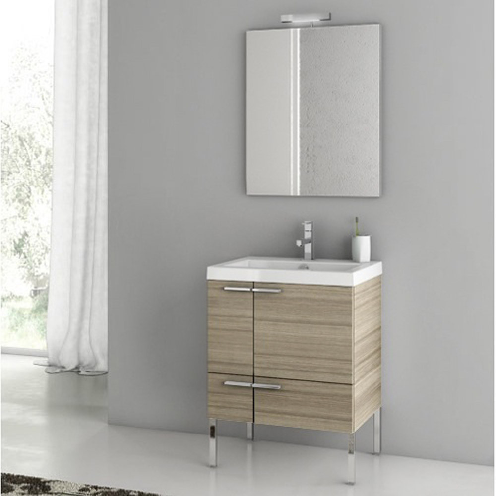23 Inch Bathroom Vanity
 Modern 23 inch Bathroom Vanity Set with Ceramic Sink