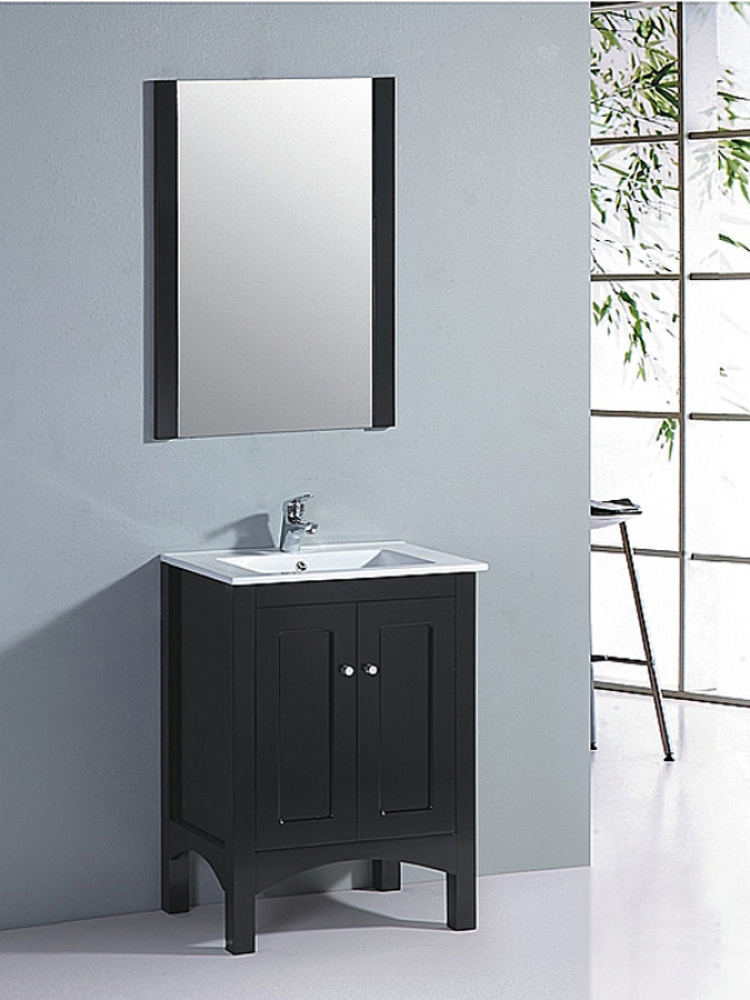 23 Inch Bathroom Vanity
 23 5 Inch Single Sink Bathroom Vanity with Matching Mirror
