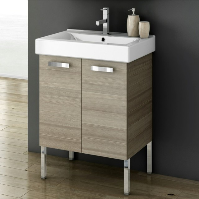 23 Inch Bathroom Vanity
 23 Inch Vanity Cabinet With Fitted Sink contemporary